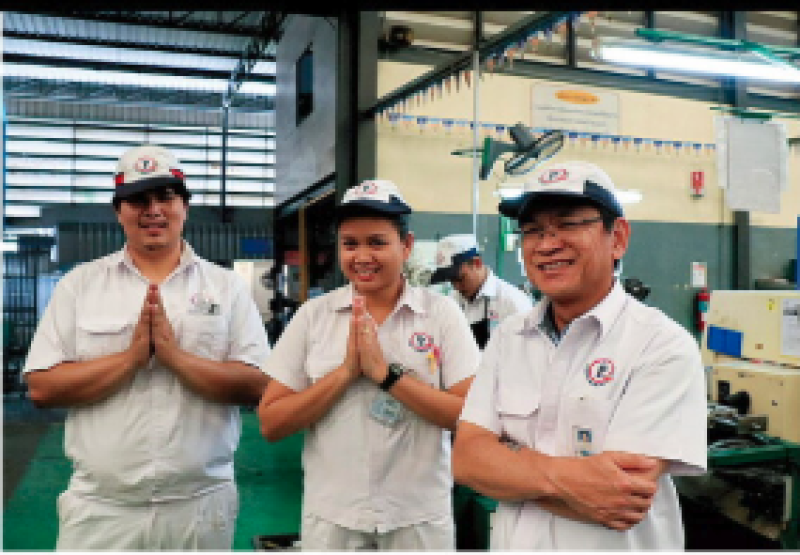 คุณพัฒนศักดิ์ แสนสมรส กรรมการผู้จัดการ บริษัท พี ควอลิตี้ แมชชีน พาร์ท จำกัดให้สัมภาษณ์ นิตยสาร Nikkei Business Publications